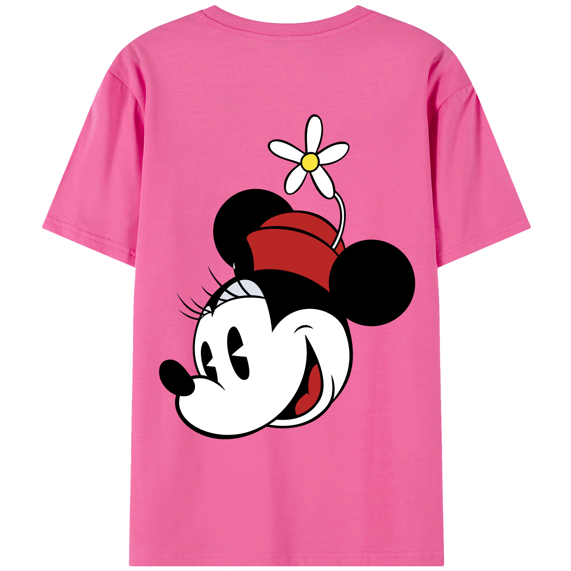（画像用） ミッキーマウス Mickey Mouse レディース半袖Tシャツ(バックプリント)